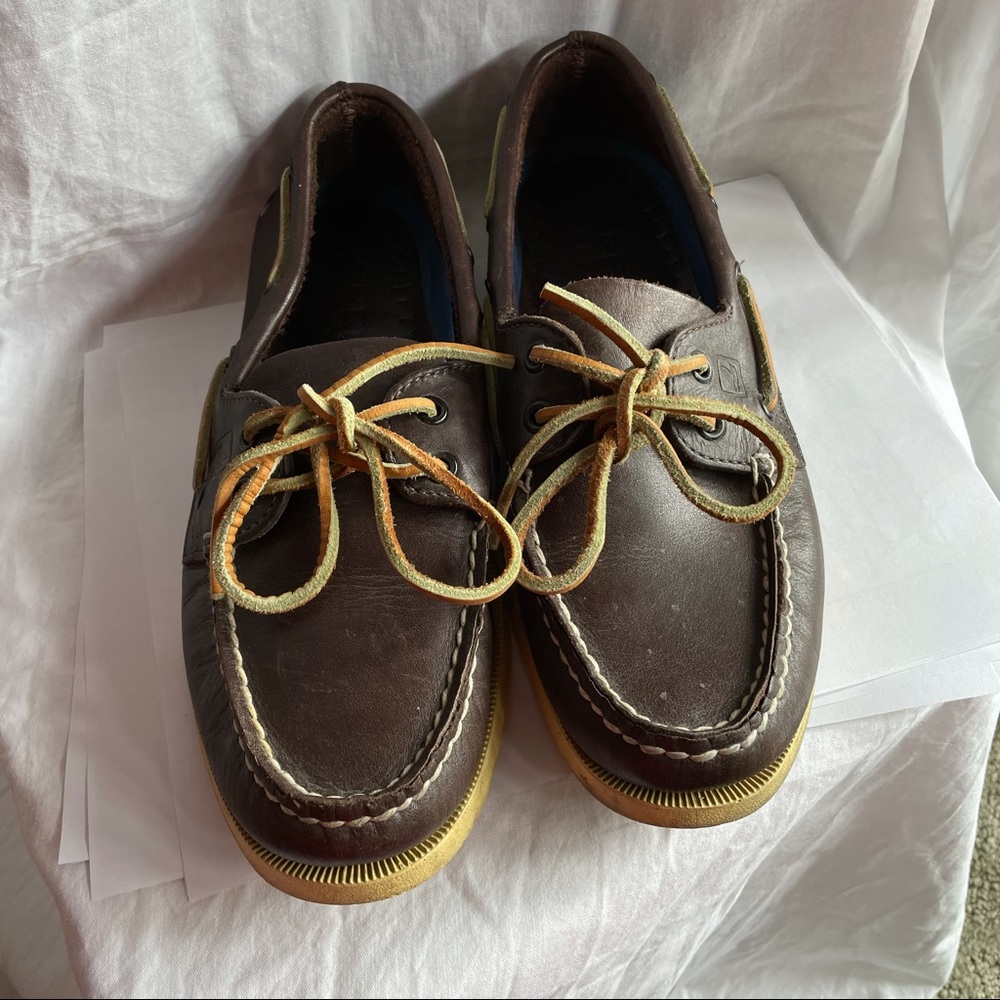 SPERRY MEN LEATHER BOAT SHOES